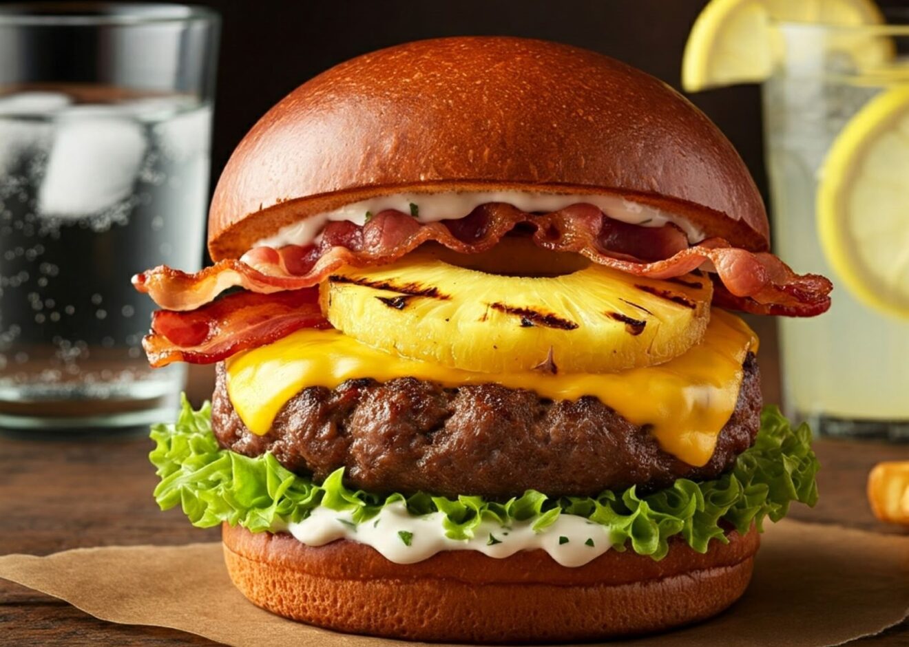 Grilled Pineapple Burger Recipe