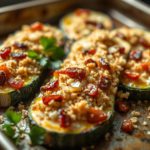 Baked Zucchini with Parmesan & Sun-Dried Tomatoes recipe