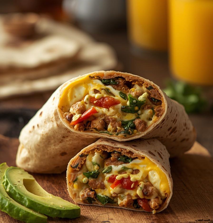 Egg & Veggie Breakfast Burritos | Easy Make-Ahead Breakfast