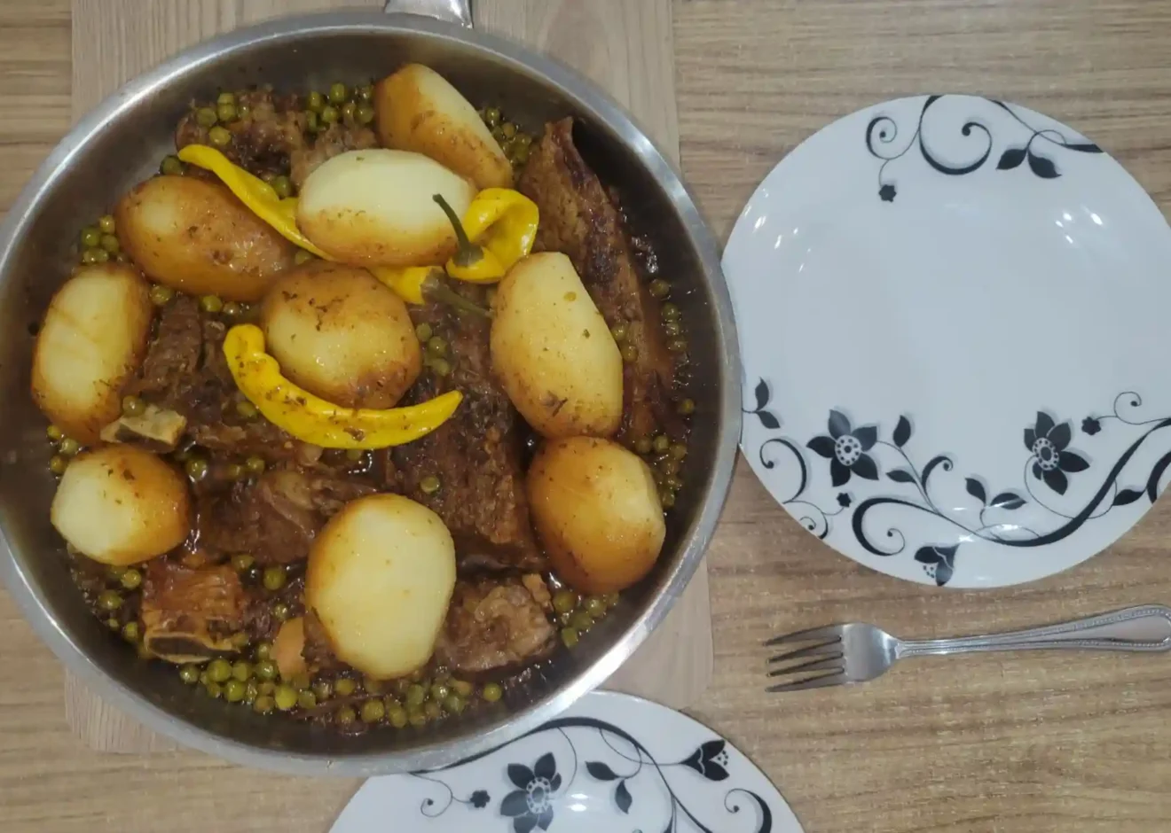 Moroccan beef tagine with potatoes