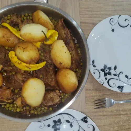 Moroccan beef tagine with potatoes