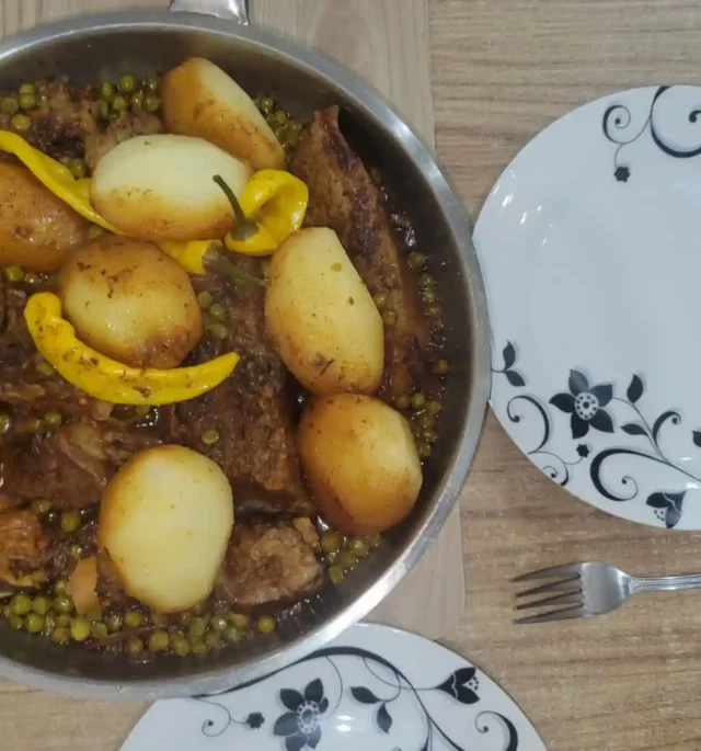 Moroccan beef tagine with potatoes